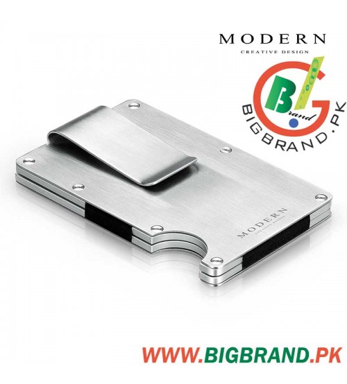Card Holder Aluminum Stainless Steel Wallet
